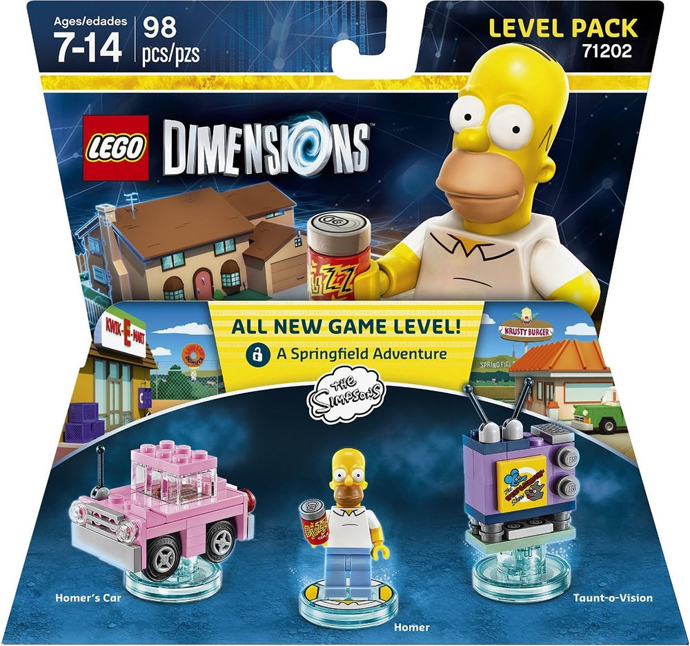 LEGO Dimensions Simpsons level pack: Homer figure ready to scan for in-game adventures