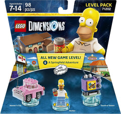 LEGO Dimensions Simpsons level pack: Homer figure ready to scan for in-game adventures