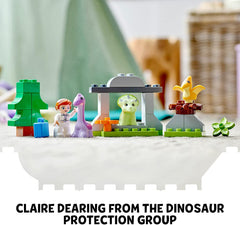 LEGO DUPLO Dinosaur Nursery 10938 Pteranodon in nest supports storytelling and early sequence building.