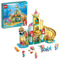 LEGO Disney Ariel Underwater Palace slide for action-packed pretend play