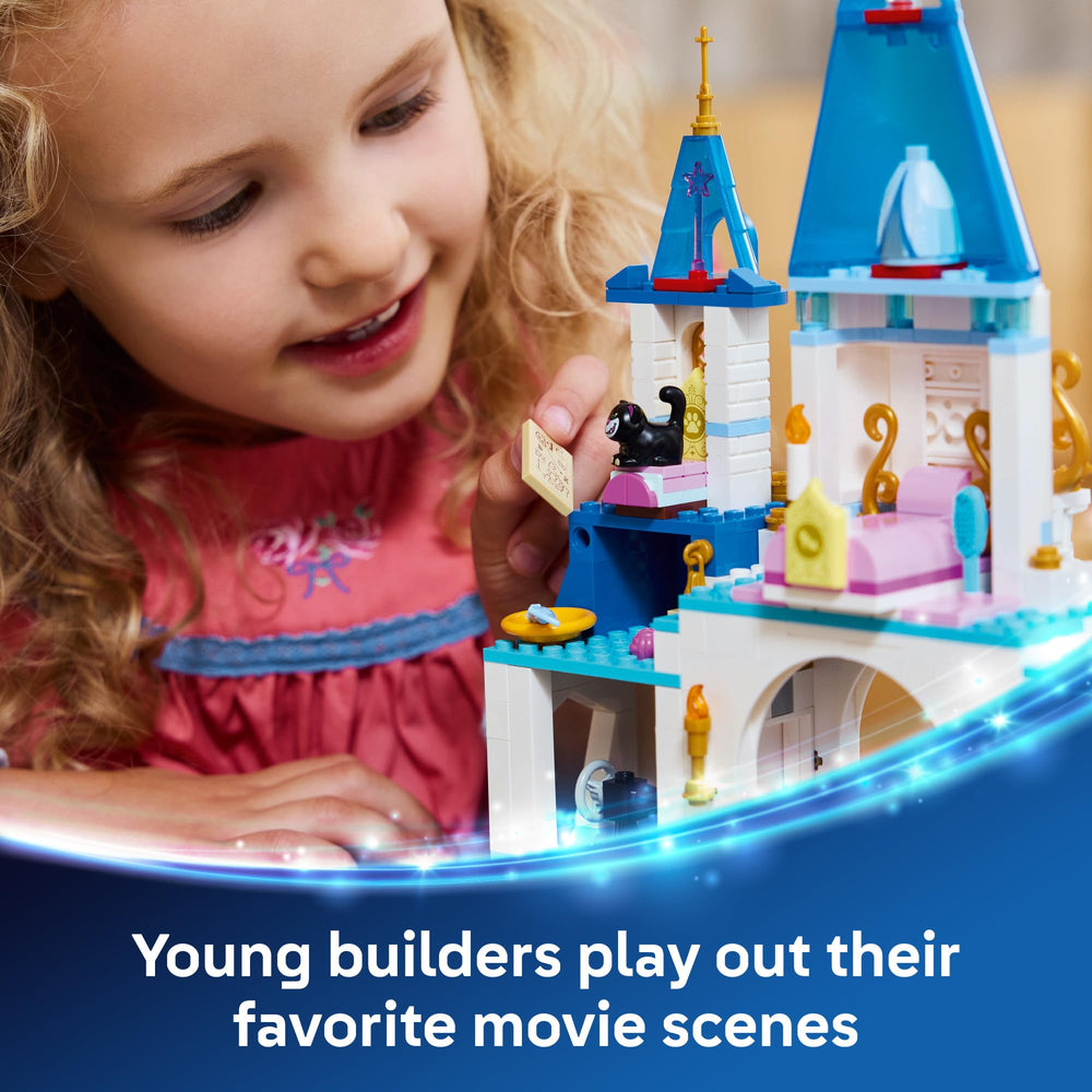 LEGO Disney Cinderella minidolls on the dance floor for interactive play moments