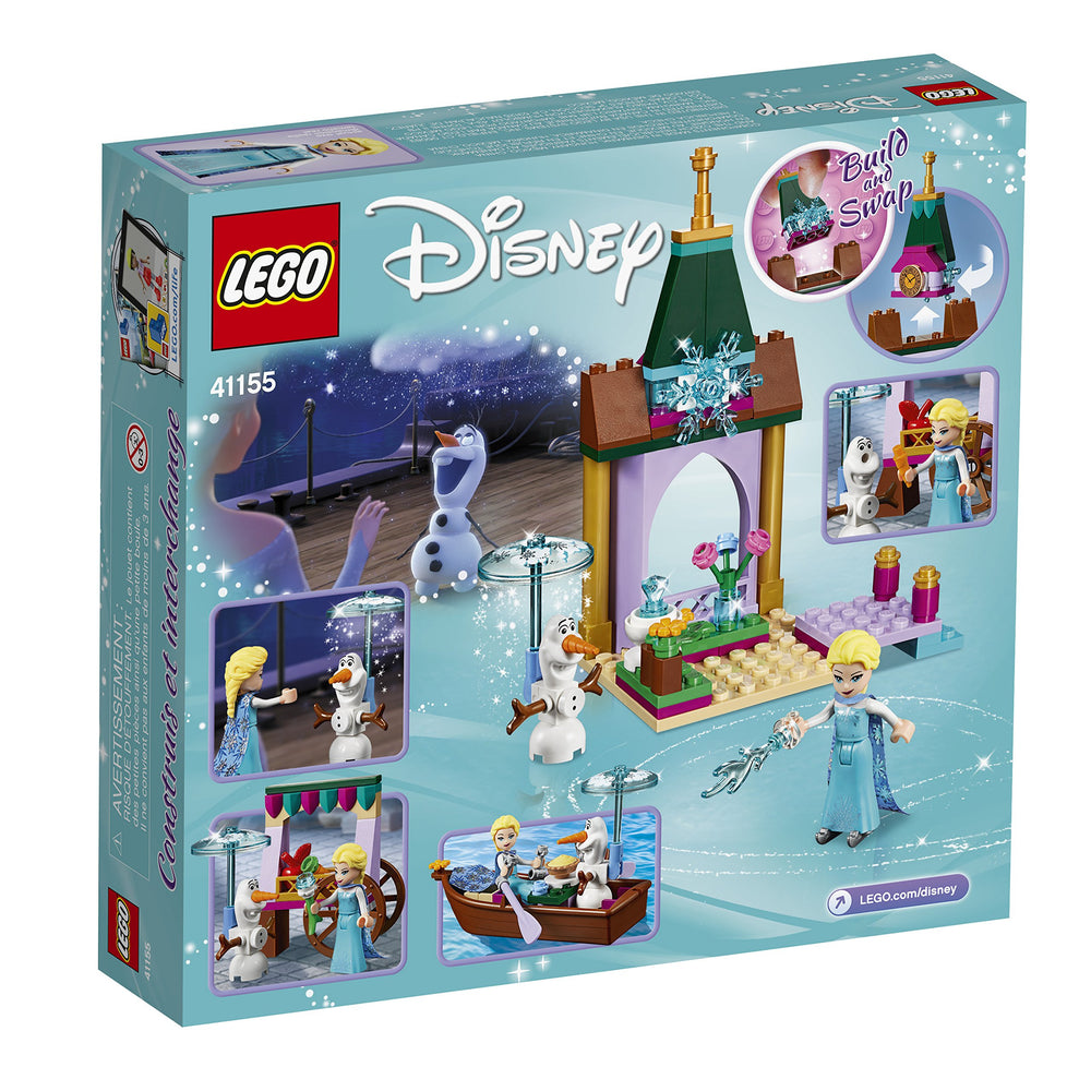LEGO Disney Elsa's Market Adventure Elsa mini-doll offers iconic storytelling opportunities and roleplay.