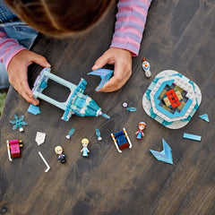 LEGO Disney Frozen builder app preview with 3D view and progress tracking