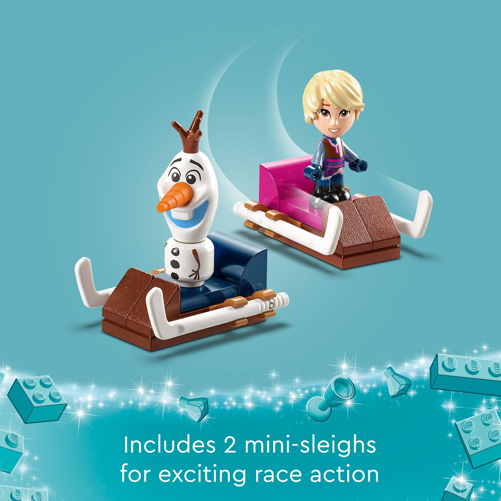 LEGO Disney Frozen two mini sleighs enabling dynamic play and motion