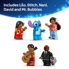 LEGO Disney Lilo and Stitch beach house set offers creative display and storytelling opportunities.