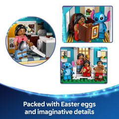 LEGO Disney Lilo and Stitch rooftop observatory and spaceship add imaginative adventure play.
