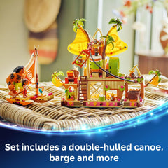 LEGO Disney Moana 2 Kakamora Barge zipline sequence sparks adventurous play.