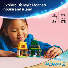 LEGO Disney Moana Island Fun house-with-rooms invites kids to explore Moana's island home during play