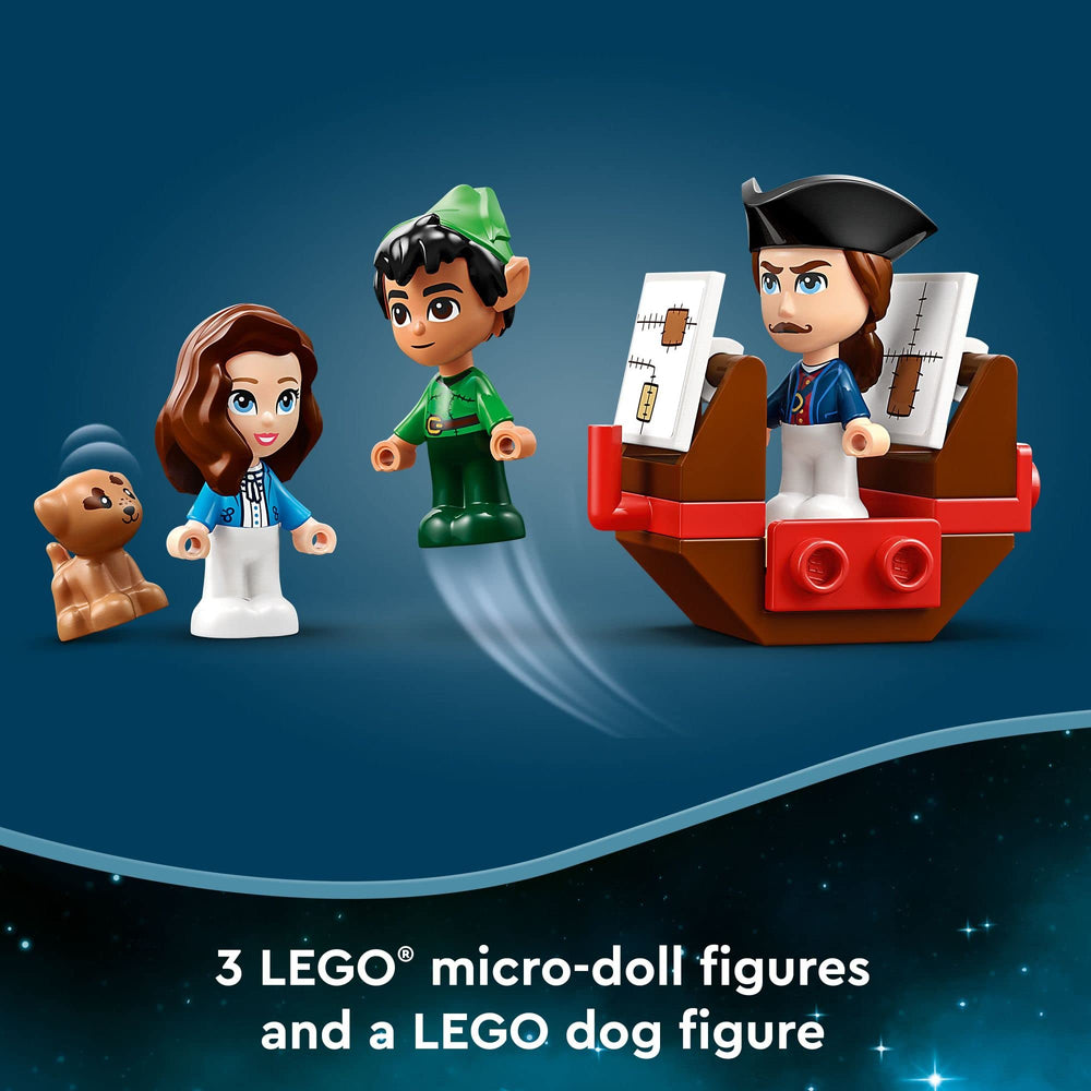 LEGO Disney Peter Pan Wendy storybook adventure Nana dog figure for loyal companion play