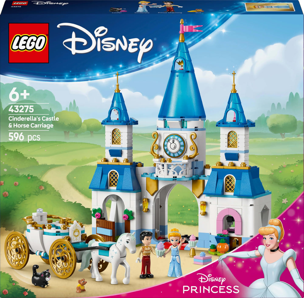 LEGO Disney Cinderella Pieces: 596 pieces for substantial, engaging building.