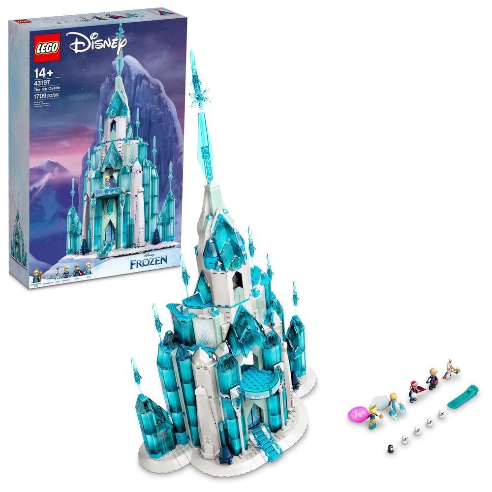 LEGO Disney Ice Castle staircase detail for immersive build and display.