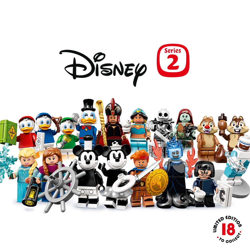 LEGO Disney Series 2 Minnie vintage minifigure with accessory for display and imaginative play.