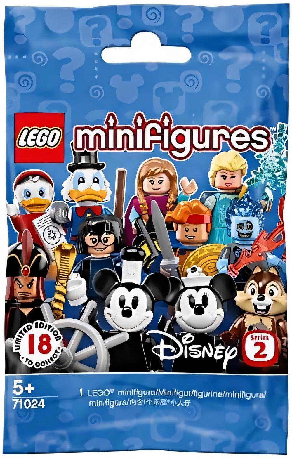 LEGO Disney Frozone minifig packaging image highlights sealed foil pack for collection