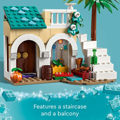 LEGO Disney Asha back room table scene encourages cozy collaboration.