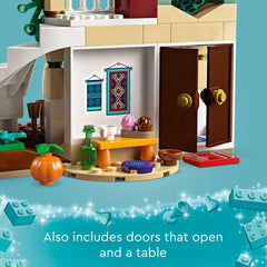 LEGO Disney Asha cart with flag enhances on-the-go play ideas.