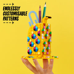 LEGO DOTS Banana tiles pack close-up encouraging personalized patterns and self-expression.