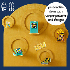 LEGO DOTS Hogwarts photo frame offers customizable Hogwarts-themed memory display.