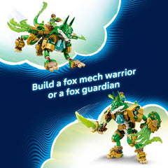 LEGO DREAMZzz Fox Guardian Mech minifigs showcase varied characters for dynamic adventures.