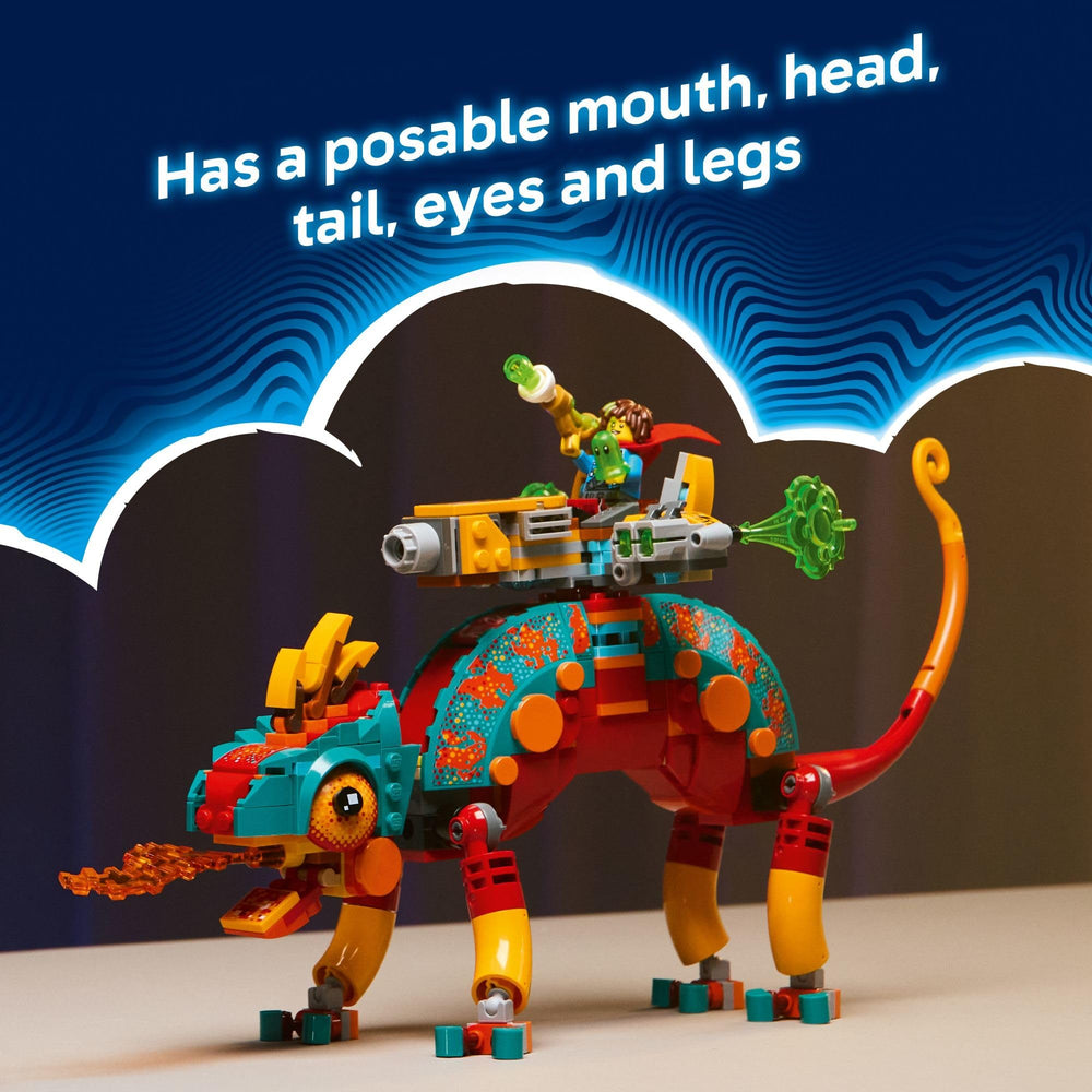 LEGO DREAMZzz Mateo's Fire Chameleon minifigures for rescue missions
