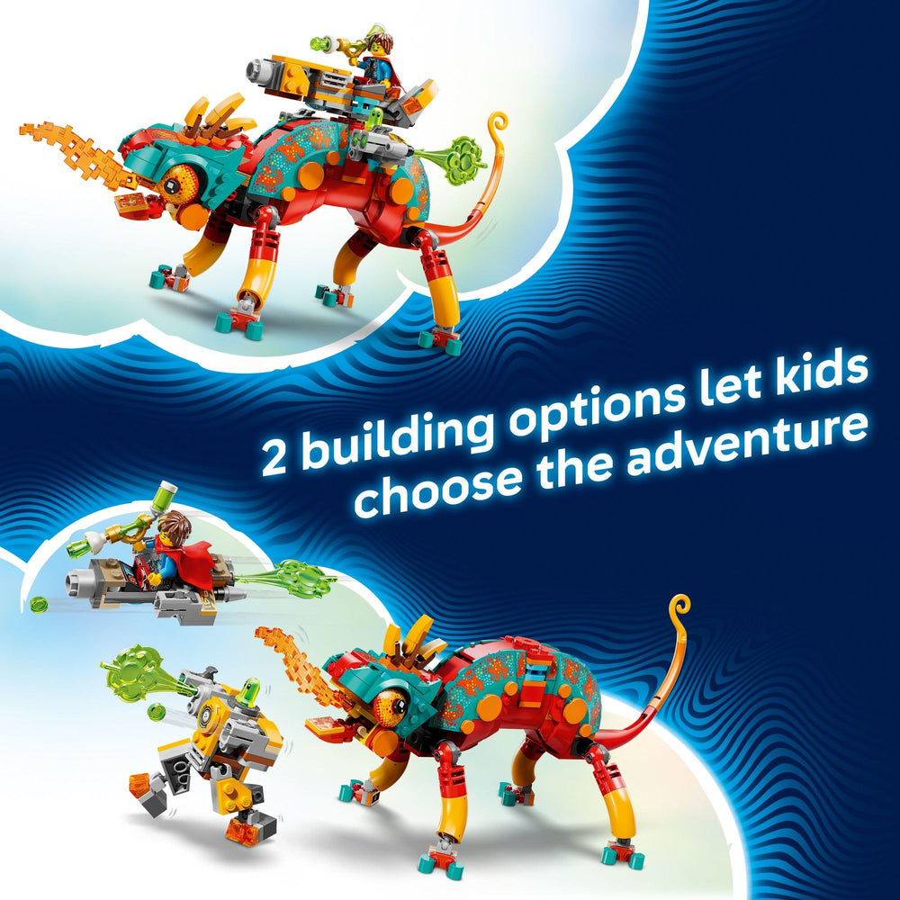 LEGO DREAMZzz Mateo's Fire Chameleon stud shooters boost adventure options