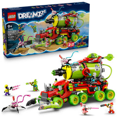 LEGO DREAMZzz Mateo spray paint truck front view inspires imaginative play.