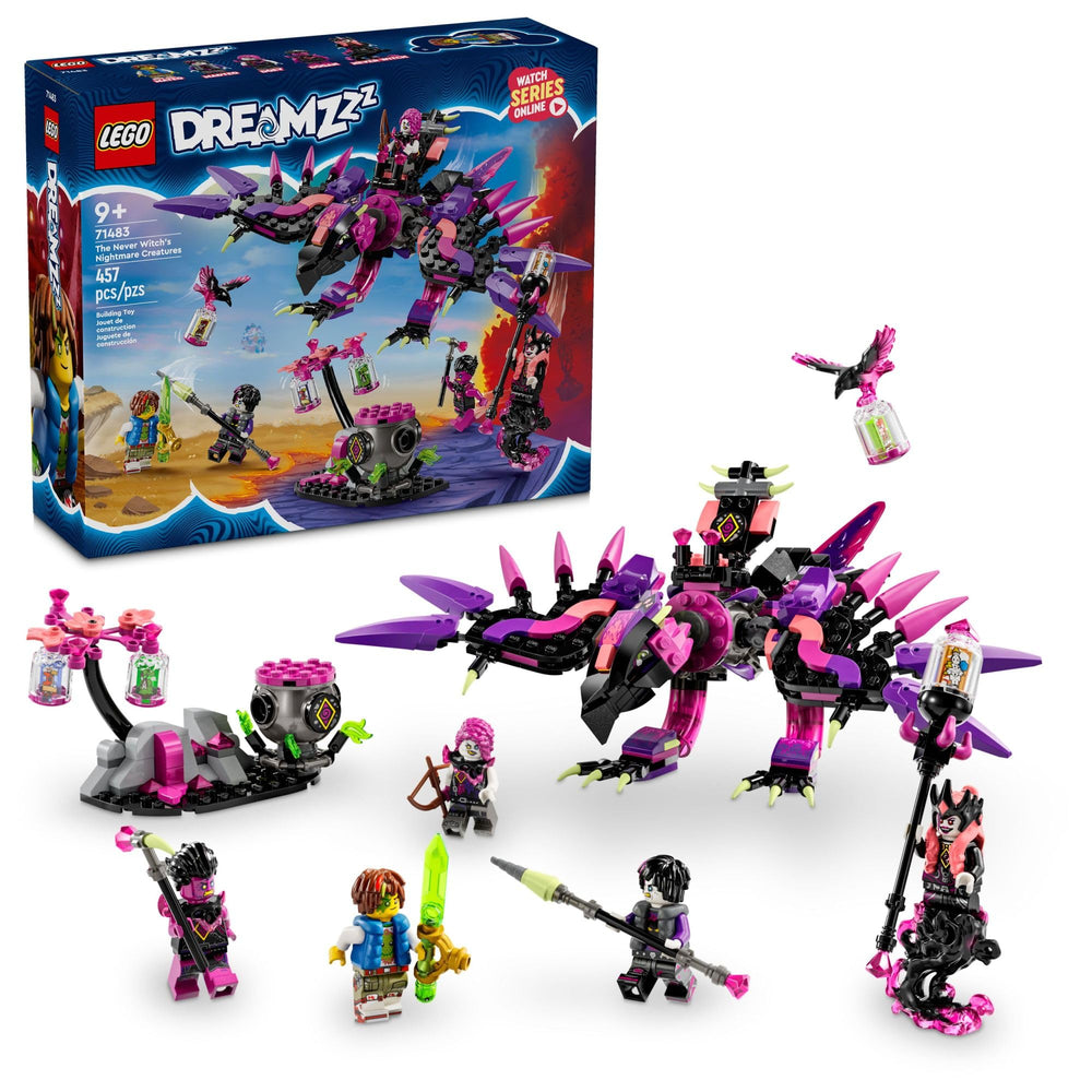 LEGO DREAMZzz Never Witch's Nightmare Creatures raven figure fuels imaginative play and storytelling