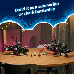 LEGO DREAMZzz Nightmare Shark Submarine detachable aircraft for quick missions