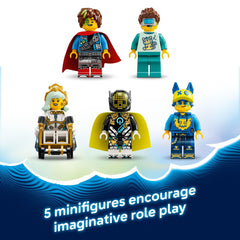 LEGO DREAMZzz Nightmare Shark Submarine minifigures cast sparks storytelling