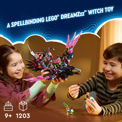 LEGO DREAMZzz Raven Hut Build highlights raven transformation play