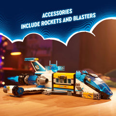 LEGO DREAMZzz Spacebus blasters spark imaginative battles and defense.
