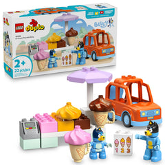 LEGO DUPLO Bluey ice-cream stand delivering colorful pretend shop play for toddlers