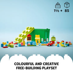 LEGO DUPLO Deluxe Brick Box 10914 car piece fuels dynamic pretend play.
