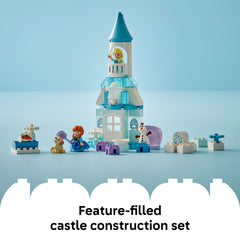 LEGO DUPLO Disney Anna and Elsa's Frozen Castle Party light brick glowing colors.