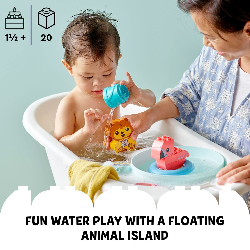 LEGO DUPLO Flamingo Ring bath toy 10966 adds colorful floating play