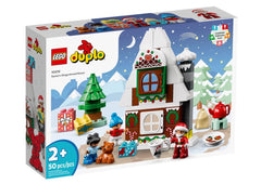 LEGO DUPLO Santa's Gingerbread House 10976 front view promotes imaginative winter play