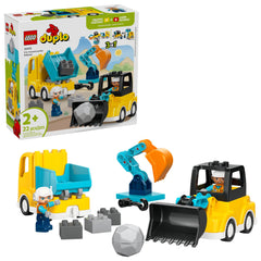 LEGO DUPLO Town 3 in 1 loader bucket for toddlers promotes fine motor play