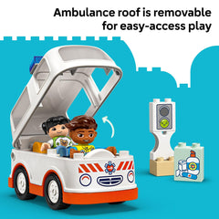 LEGO DUPLO girl figure inviting companionship in emergencies