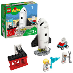LEGO DUPLO Town Space Shuttle Mission shuttle with opening body for imaginative play.