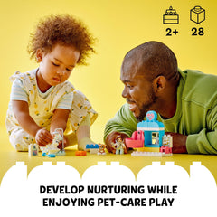 LEGO DUPLO Town Vet Clinic stethoscope for gentle health checks in imaginative play