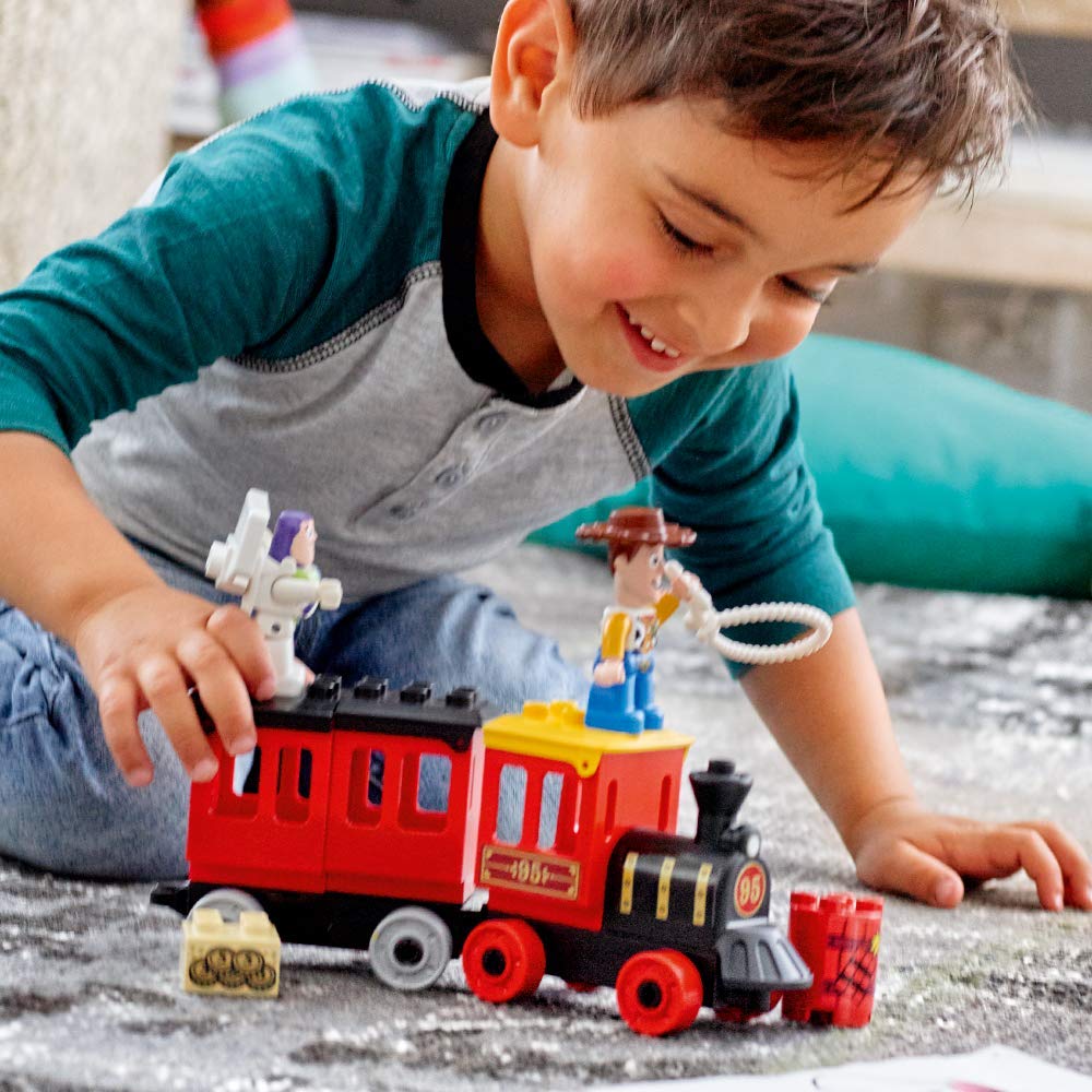 LEGO DUPLO Toy Story Train 10894 bank vault poster encourages cooperative play and imagination.