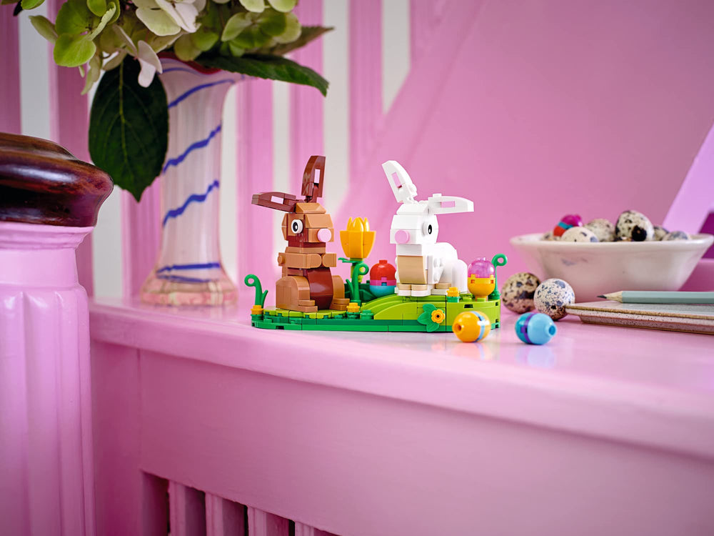 LEGO Easter Rabbits 40523 colorful Easter eggs brighten shelves and create festive display