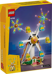 LEGO ferris wheel gondolas 40758 provide six movable cabins for storytelling.