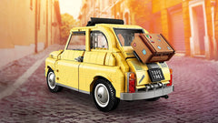 LEGO Fiat 500 10271 detailed interior enhances model realism and display value.