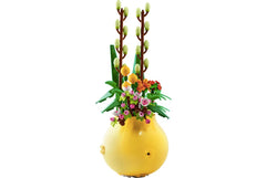 LEGO Flower Pot 40588 assembly showing cherry blossom blooms for display-ready decor