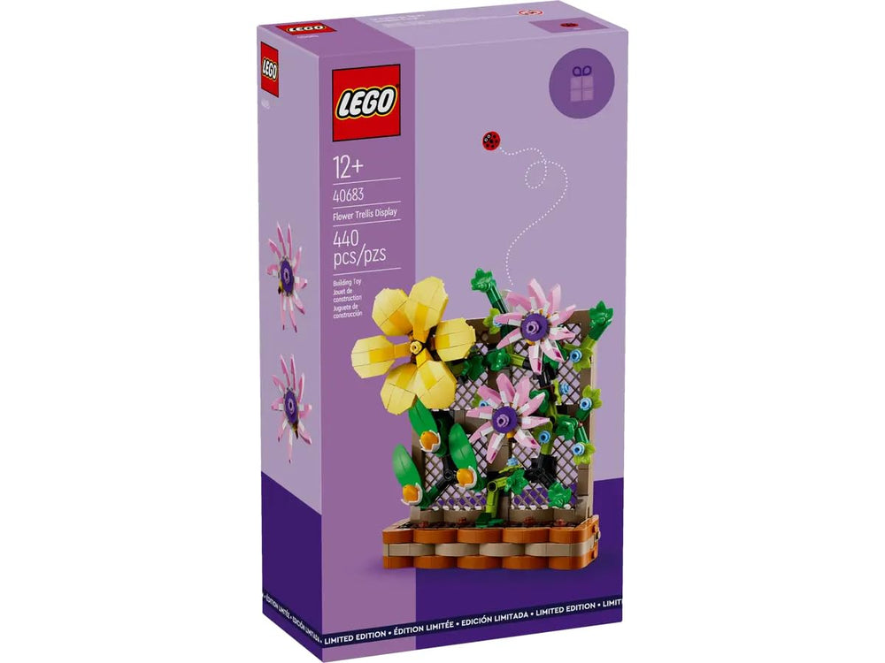 LEGO Flower Trellis Display spring colors brighten any room and spark creativity