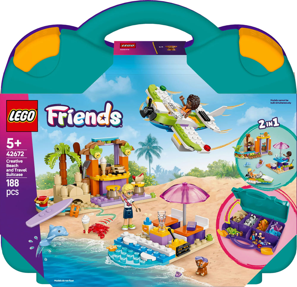 LEGO Friends 42672 dog and dolphin figures for pet-friendly pretend play