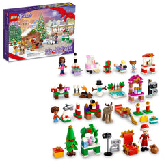 LEGO Friends Advent Calendar 41706 front view with mini builds for daily holiday storytelling.