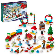 LEGO Friends Advent Calendar 41758 front view with daily surprises to spark imaginative play