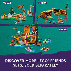 LEGO Friends Adventure Camp canoe setup supports lakeside adventures