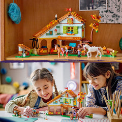 LEGO Friends Autumn's Horse Stable bedroom with hay beds encourages calm rest
